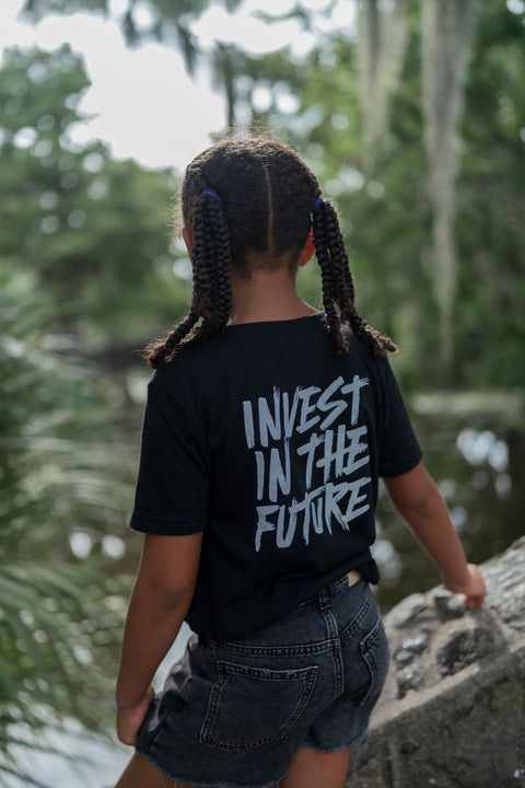 Invest In The Future Tee - Black (Youth)