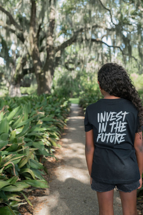 Invest In The Future Tee - Black (Youth)