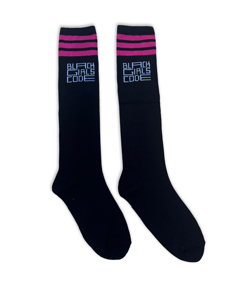 High Varsity Crew Logo Socks - Black