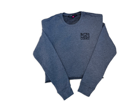 Lightweight Crop Sweatshirt - Deep Heather