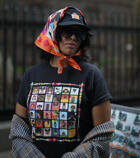 Coded By The Culture" Mosaic Short Sleeve Tee - Midnight