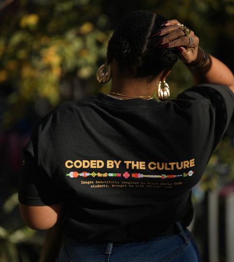 Coded By The Culture" Mosaic Short Sleeve Tee - Midnight