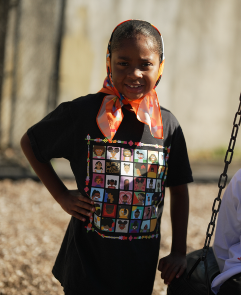 Coded By The Culture" Mosaic Short Sleeve Tee - Midnight